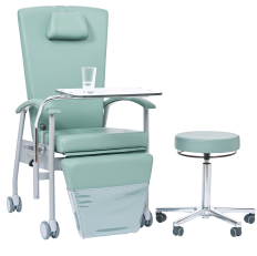 Aktionspaket sita Variationsliege (mit Rollen) + Arbeitshocker