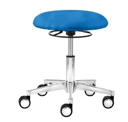 Drehrollhocker myXpert Tellersitz